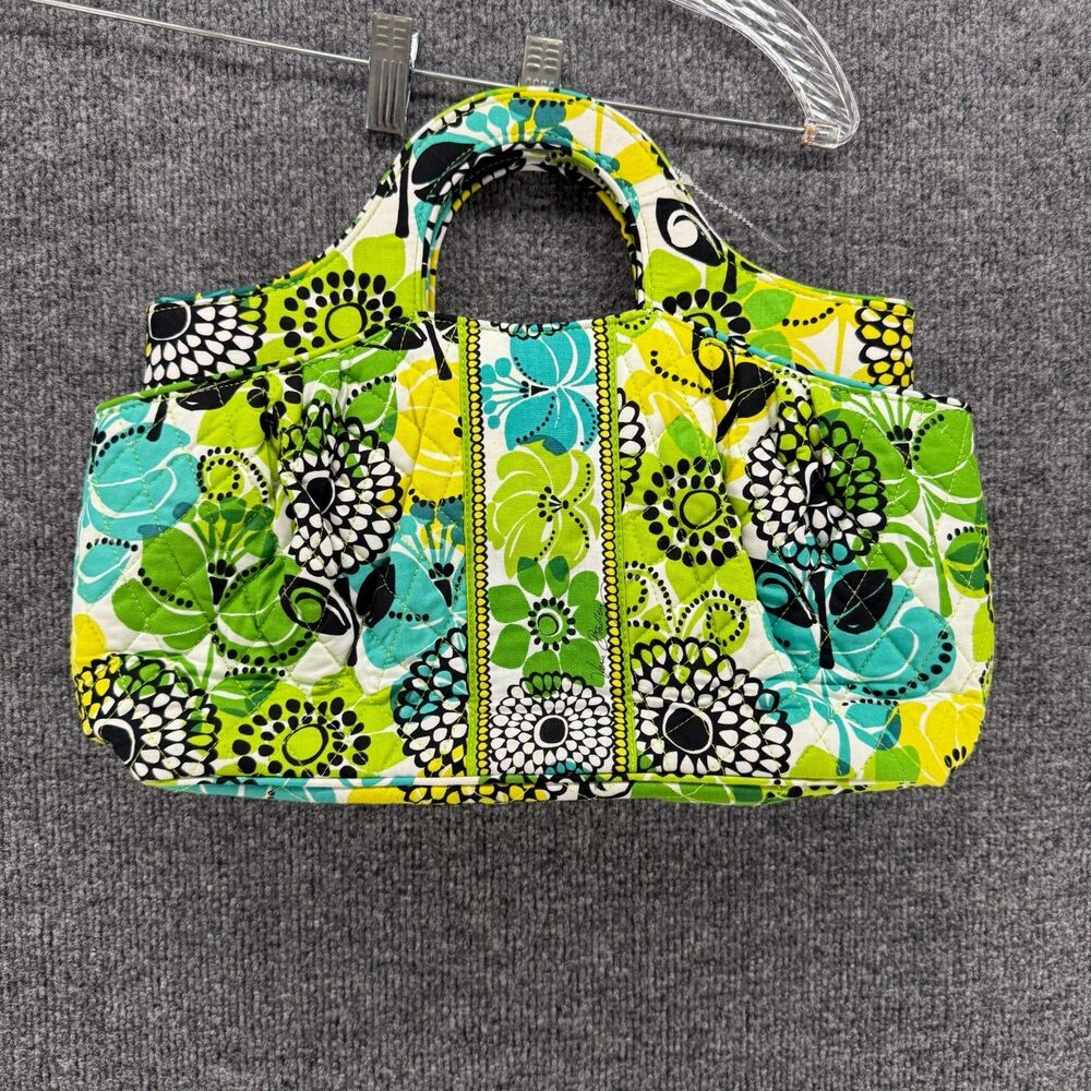 Vera‎ Bradley Handbag Abby Limes Up Floral Quilted Boho Hippie Bag